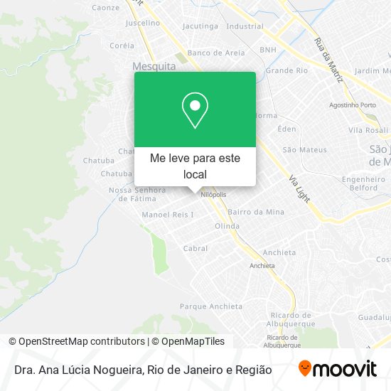 Dra. Ana Lúcia Nogueira mapa