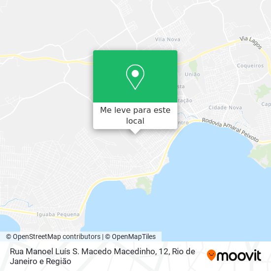 Rua Manoel Luís S. Macedo Macedinho, 12 mapa