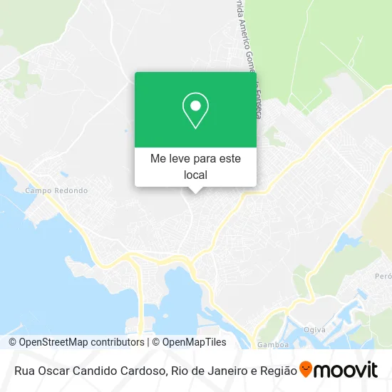 Rua Oscar Candido Cardoso mapa