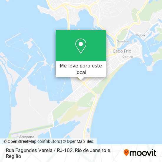 Rua Fagundes Varela / RJ-102 mapa
