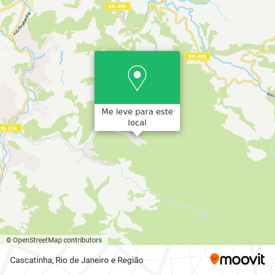Cascatinha mapa