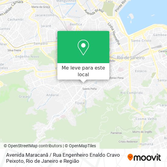 Avenida Maracanã / Rua Engenheiro Enaldo Cravo Peixoto mapa