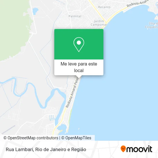 Rua Lambari mapa