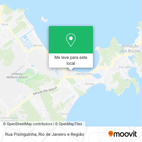 Rua Pixinguinha mapa