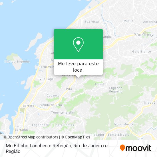 Mc Edinho Lanches e Refeição mapa