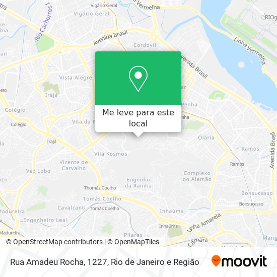 Rua Amadeu Rocha, 1227 mapa