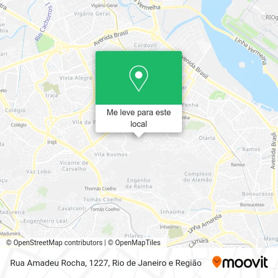 Rua Amadeu Rocha, 1227 mapa