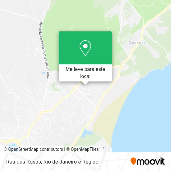 Rua das Rosas mapa