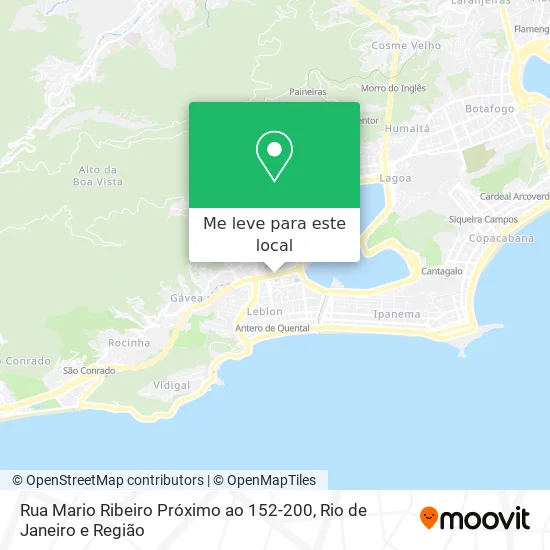 Rua Mario Ribeiro Próximo ao 152-200 mapa