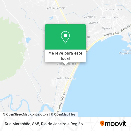 Rua Maranhão, 865 mapa