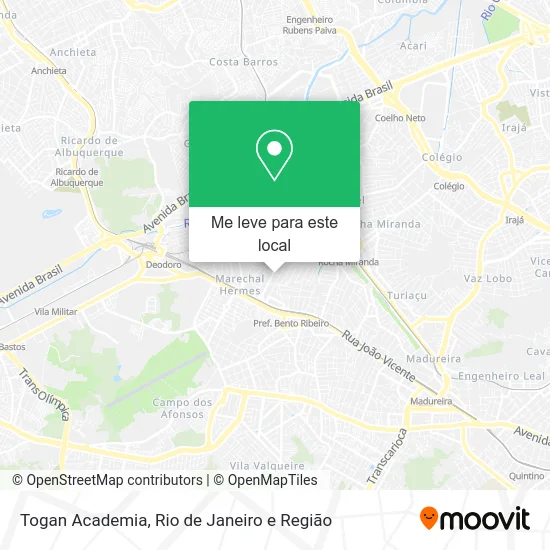 Togan Academia mapa