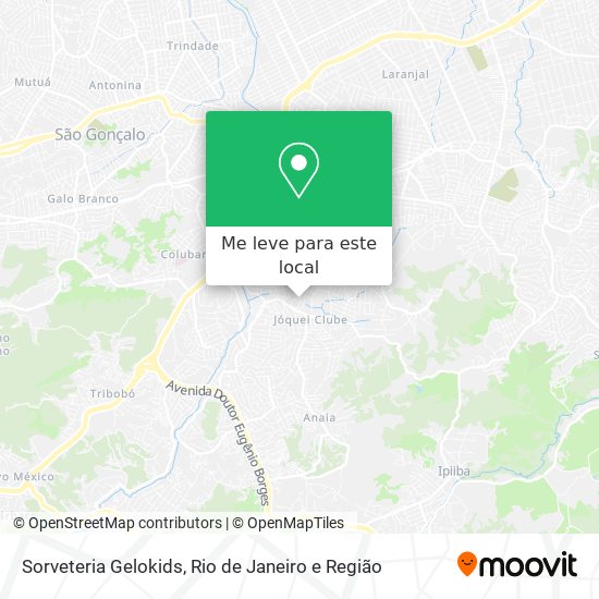 Sorveteria Gelokids mapa