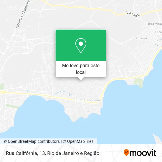 Rua Califórnia, 13 mapa