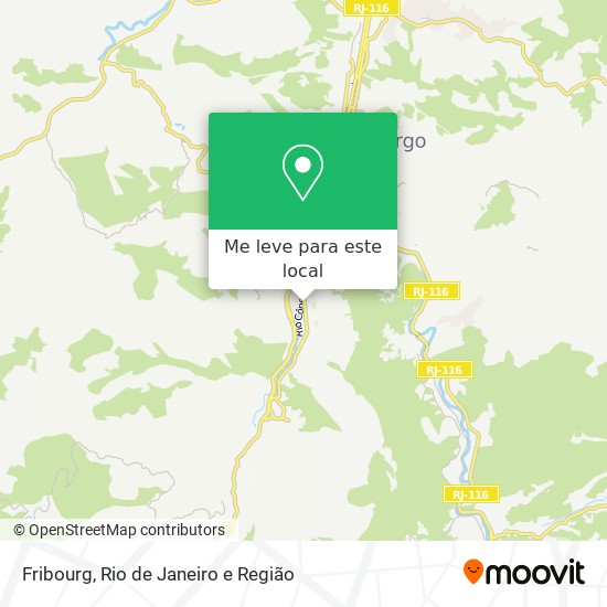 Fribourg mapa