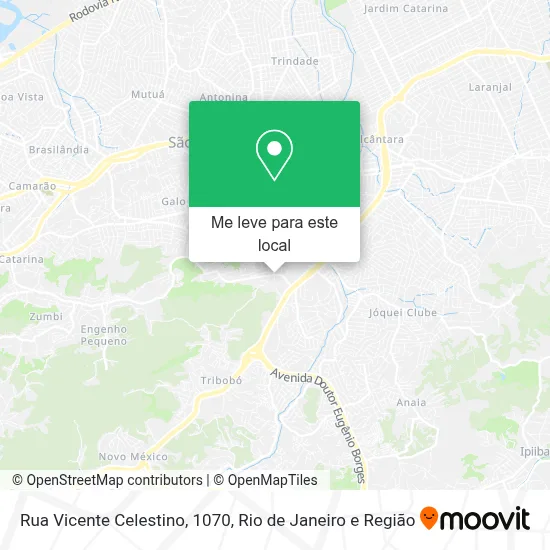 Rua Vicente Celestino, 1070 mapa