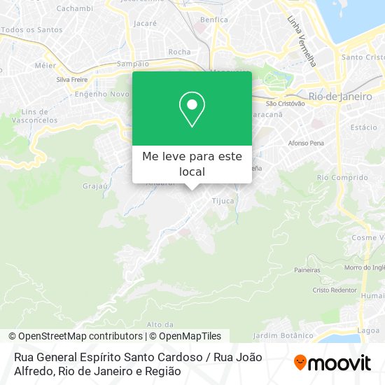 Rua General Espírito Santo Cardoso / Rua João Alfredo mapa