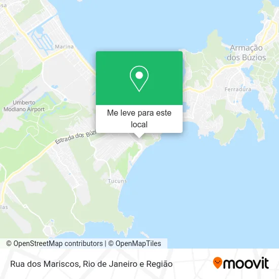 Rua dos Mariscos mapa