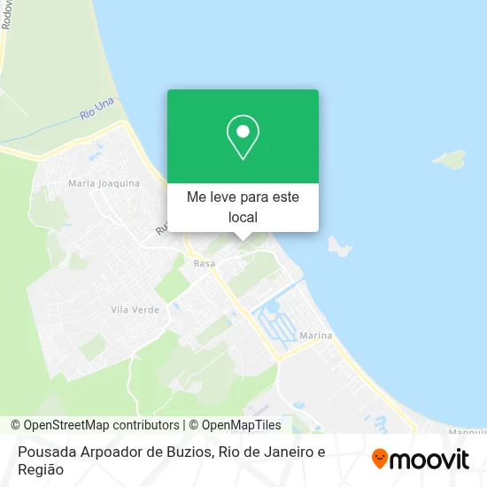 Pousada Arpoador de Buzios mapa