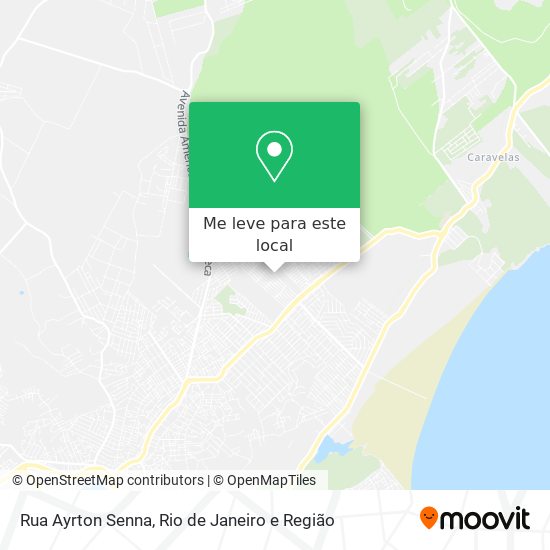 Rua Ayrton Senna mapa