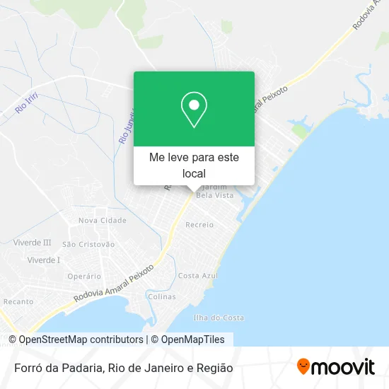 Forró da Padaria mapa