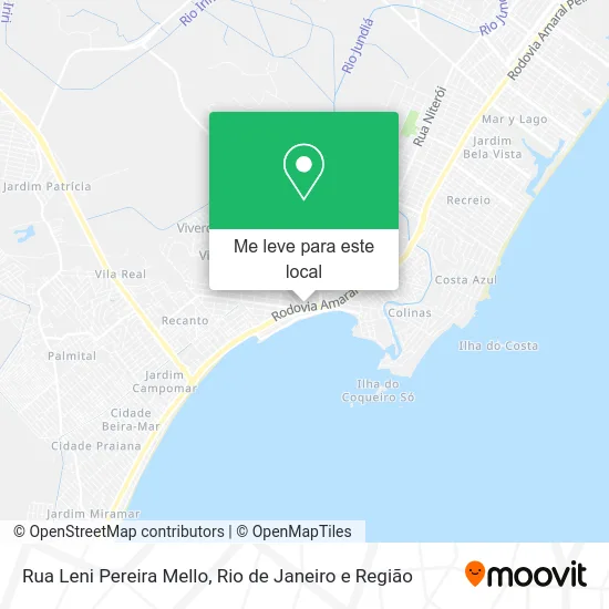Rua Leni Pereira Mello mapa