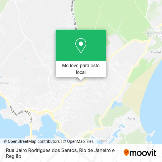 Rua Jairo Rodrigues dos Santos mapa