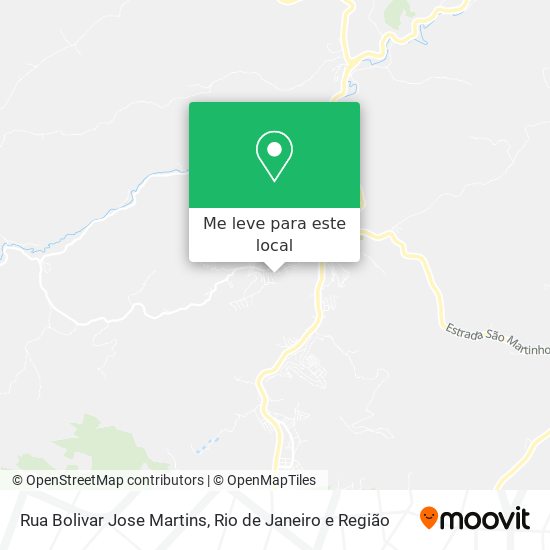 Rua Bolivar Jose Martins mapa