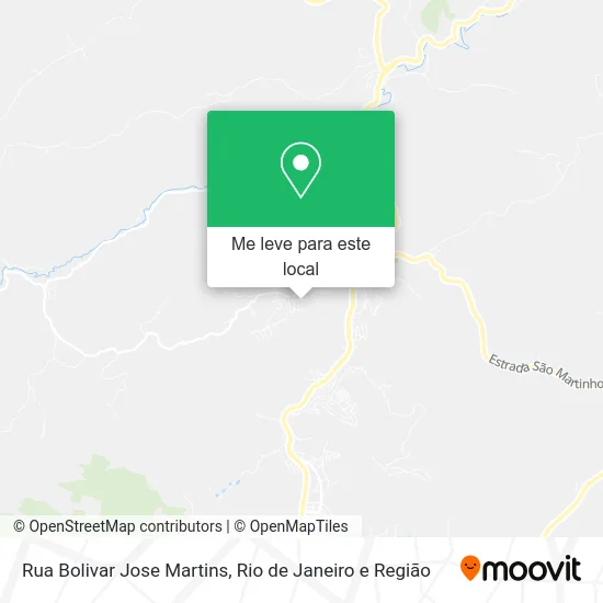 Rua Bolivar Jose Martins mapa
