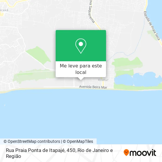 Rua Praia Ponta de Itapajé, 450 mapa