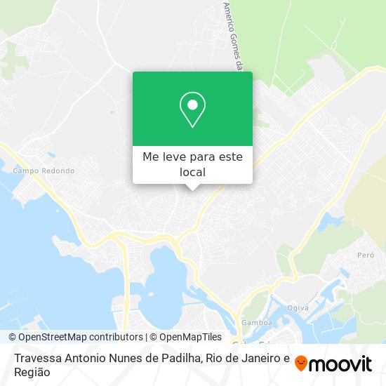 Travessa Antonio Nunes de Padilha mapa