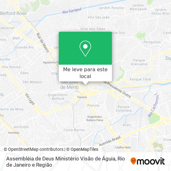 Assembléia de Deus Ministério Visão de Águia mapa