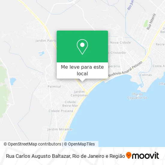 Rua Carlos Augusto Baltazar mapa