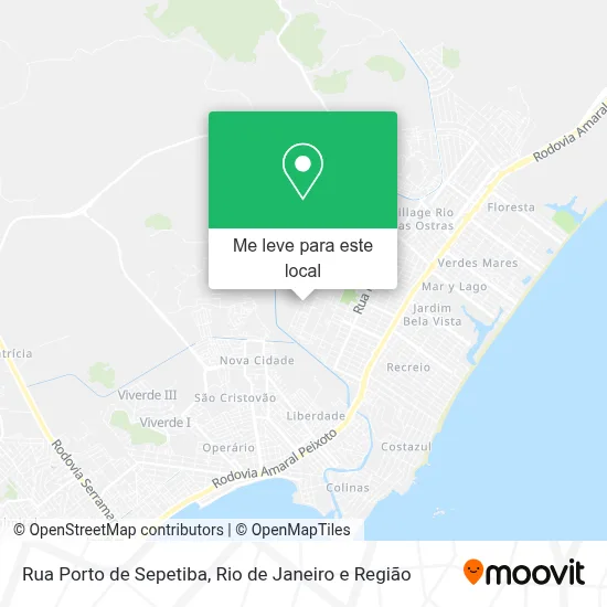 Rua Porto de Sepetiba mapa