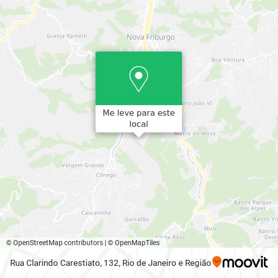 Rua Clarindo Carestiato, 132 mapa