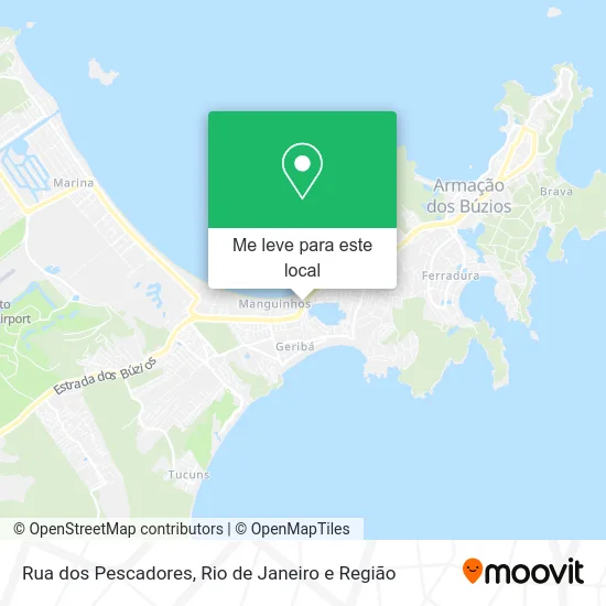 Rua dos Pescadores mapa