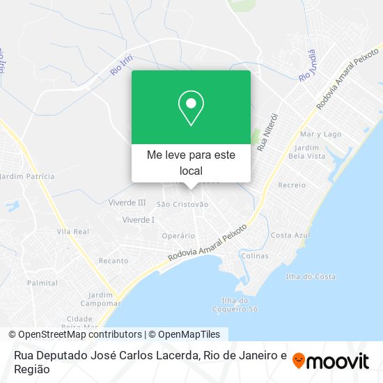 Rua Deputado José Carlos Lacerda mapa