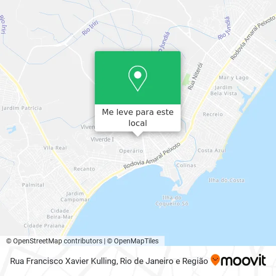 Rua Francisco Xavier Kulling mapa