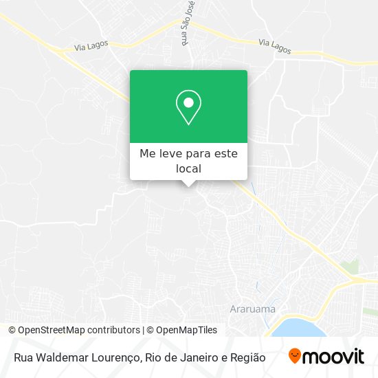 Rua Waldemar Lourenço mapa