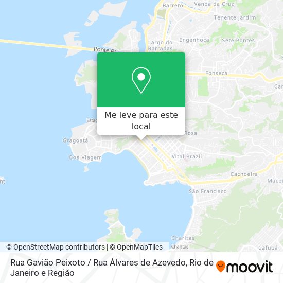 Rua Gavião Peixoto / Rua Álvares de Azevedo mapa