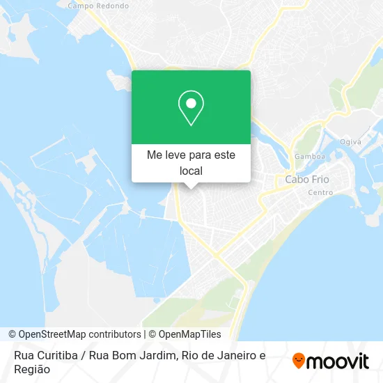 Rua Curitiba / Rua Bom Jardim mapa