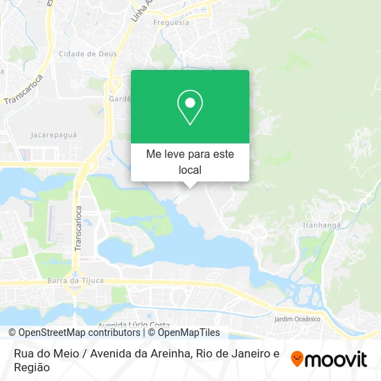 Rua do Meio / Avenida da Areinha mapa