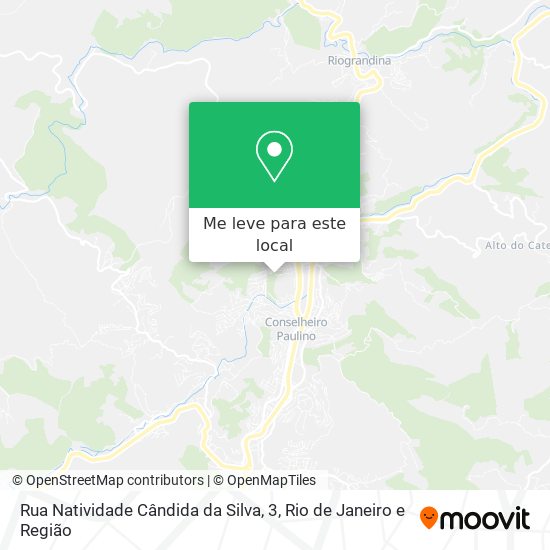 Rua Natividade Cândida da Silva, 3 mapa