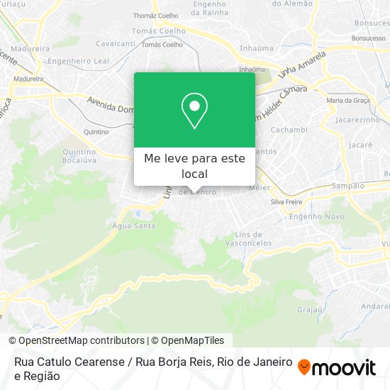 Rua Catulo Cearense / Rua Borja Reis mapa