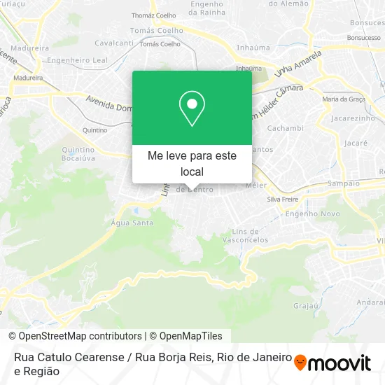 Rua Catulo Cearense / Rua Borja Reis mapa