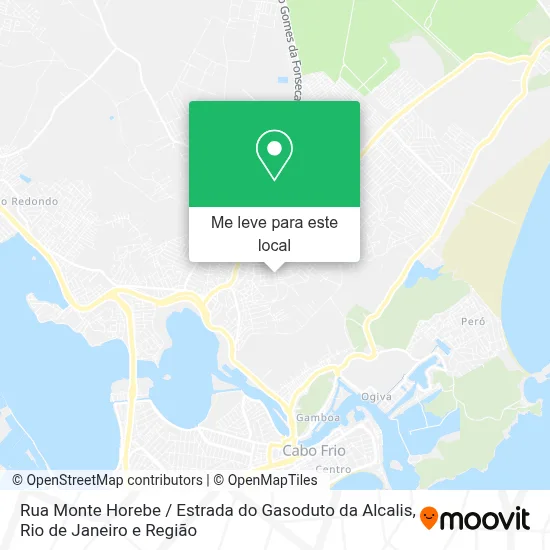 Rua Monte Horebe / Estrada do Gasoduto da Alcalis mapa