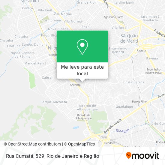 Rua Cumatá, 529 mapa