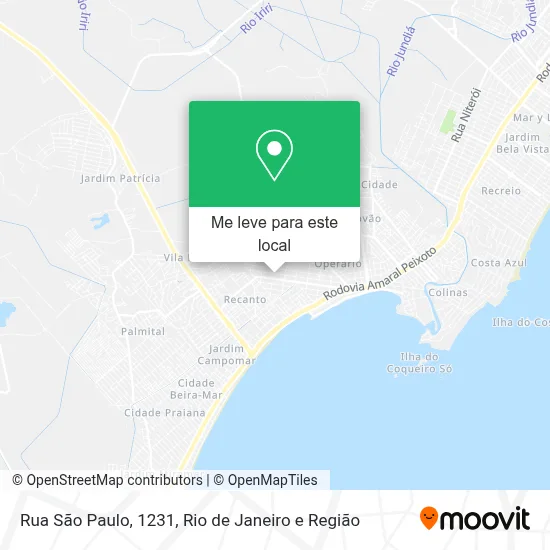 Rua São Paulo, 1231 mapa