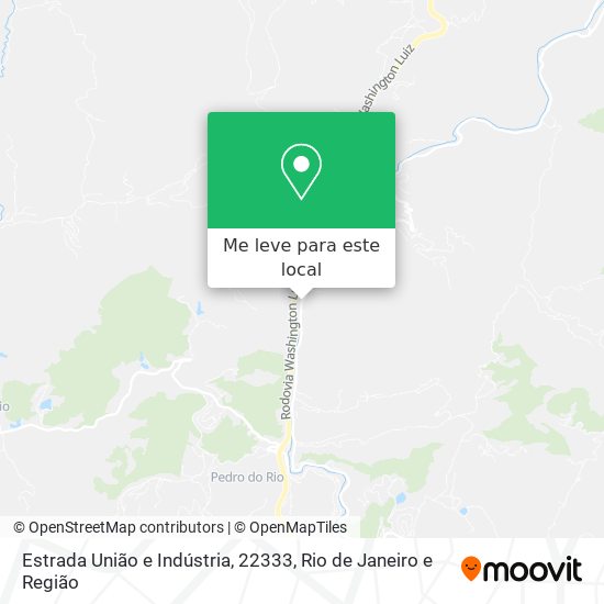 Estrada União e Indústria, 22333 mapa