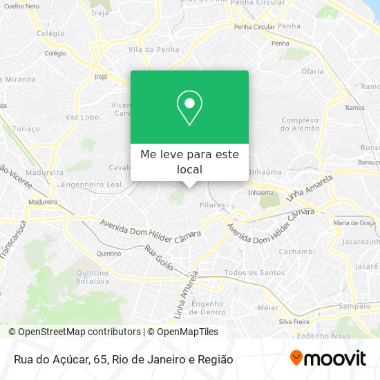 Rua do Açúcar, 65 mapa