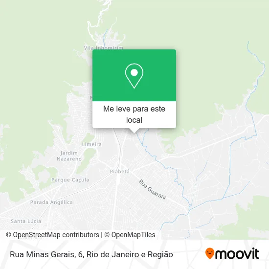Rua Minas Gerais, 6 mapa